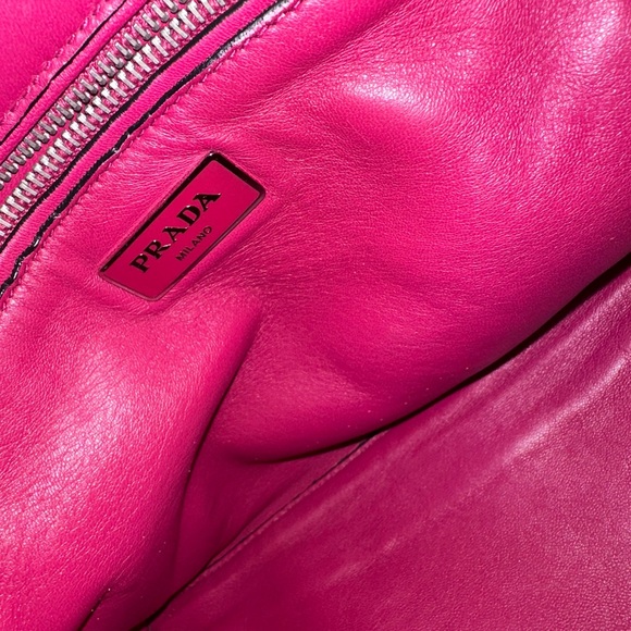 PRADA 2 way hot pink suede tote - Picture 8 of 9